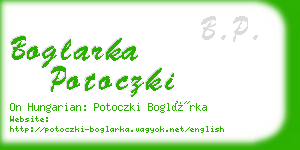 boglarka potoczki business card